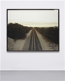 Richard Misrach, Train Tracks, Colorado Desert, California
