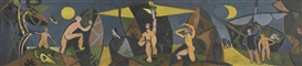 Keith Vaughan, STUDY FOR AT THE BEGINNING OF TIME / THESUS