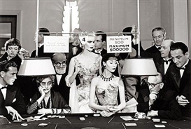 Richard Avedon, Sunny Harnett and Alla evening dresses by Balmain, Casino, Le Touquet August 1954