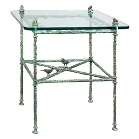 Diego Giacometti, Table - Feuilles, Modele de Salle a Manger aux Grenoilles