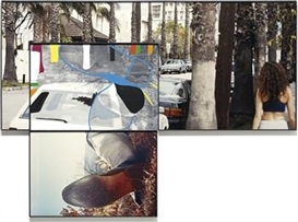 John Baldessari, The Overlap Series: Street Scene and Reclining Person (with Shoes)
