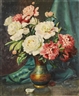 Mae Bennett Brown, Still Life with Pink and White Peonies