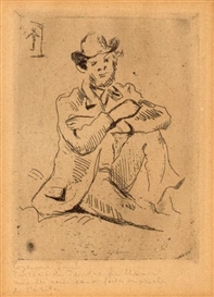 Paul Cézanne, Portrait Du Peintre Guillaumin Au Pendu