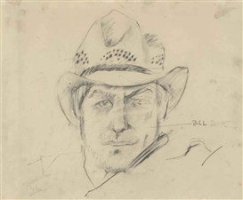 Larry Rivers, de Kooning with My Texas Hat