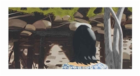 Alex Katz, Ada in Front of Black Brook