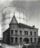 John Gutmann, The San Francisco Gas and Light Company (cylindrical building behind older building