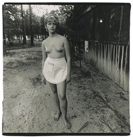 Diane Arbus, Waitress, nudist camp, N. J.
