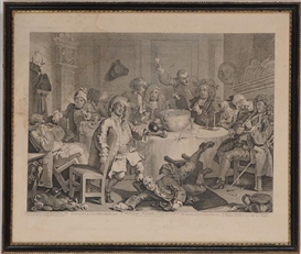 William Hogarth, A MIDNIGHT MODERN CONVERSATION