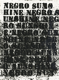 Glenn Ligon, Study for Negro Sunshine #75