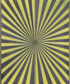 Mark Grotjahn, Untitled (Black and Canary Yellow Butterfly)