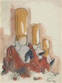 Claes Oldenburg, Fagends Carved in Rock