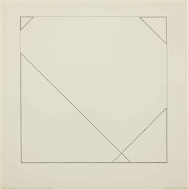 Robert Mangold, 4 Triangles within a Square #1