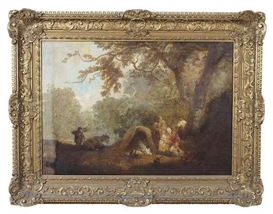 Julius Caesar Ibbetson, Gypsies in a Woodland Camp