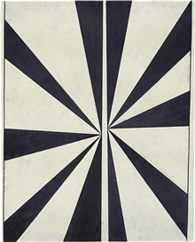 Mark Grotjahn, Untitled (Black and Cream Butterfly #548)