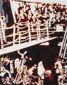 Vik Muniz, The Steerage (After Stieglitz), (from Pictures of Chocolate)