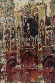 Vik Muniz, Rouen Cathedral Façade (Gray Day), after Claude Monet (from Pictures of Pigment)