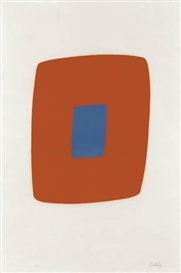Ellsworth Kelly, Orange with Blue