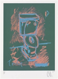 Claes Oldenburg, Soft Toilet #3 -- On Chalk Board