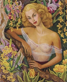 Diego Rivera, Portrait of Linda Christian