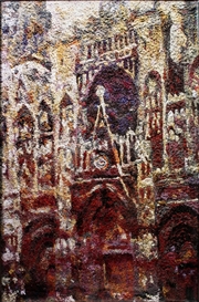 Vik Muniz, Rouen Cathedral Facade: Gray day, after Claude Monet (Picture of Pigment)