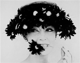 William Klein, Barbara with a Black Flower Snack, Paris