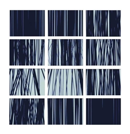 Haluk Akakçe, Blue and Black on White