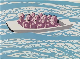 Yue Minjun, Noah's Ark