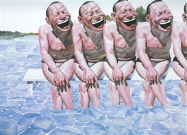 Yue Minjun, Smile! It's a Nice Reflection on You