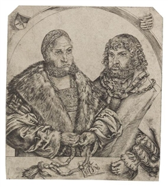 Lucas Cranach the Elder, Doppelporträt Friedrich der Weise und Johann der Beständige, Herzöge von Sachsen