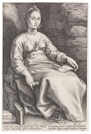 Hendrick Goltzius, 4 works: Aus der Folge der Neun Musen