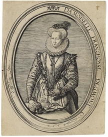 Hendrick Goltzius, Bildnis der Gräfin Françoise d'Egmont