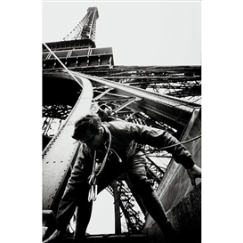 Marc Riboud, Worker on the Eiffel Tower