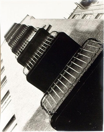 Aleksandr Rodchenko, Balkone (aus der Serie »Haus auf der Mjasnitzkaja-Straße«) 1925