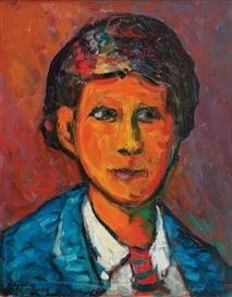 Arturo Pacheco Altamirano, Niño con Fondo Rojo