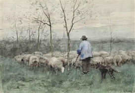 Anton Mauve, Herding the flock