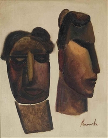 Constant Permeke, Primitive heads