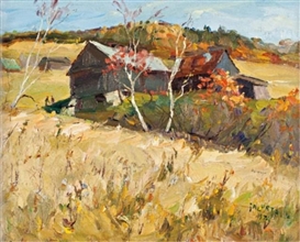 Francesco Iacurto, Barn in Autumn