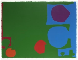 Patrick Heron, Three Reds in Green and Magenta in Blue