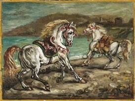 Giorgio de Chirico, Cavalli in riva al mare
