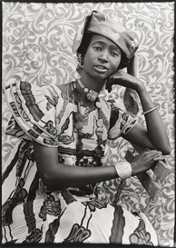 Seydou Keïta, WOMAN IN WIDE CAMISOLE DRESS