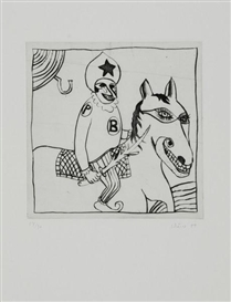 Hans Schärer, 3 Works: Untitled; Untitled & Untitled