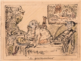 James Ensor, 'La gourmandise'