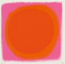 Rupprecht Geiger, rot - orange / blau - schwarz