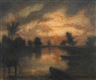 Otto Modersohn, Evening on the Wümme (Moonlight over the Wümme)