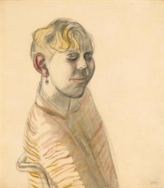 Karl Hubbuch, Blondes Mädchen