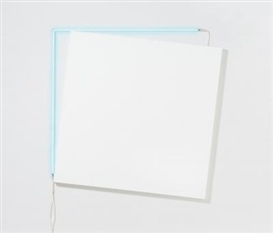 François Morellet, Tableau 5°-95°, Angle Néon (sur mur) 0°-90°1980
