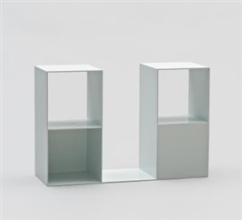 Sol LeWitt, 2 Works: 2/2 Two two-part pieces using a cube with opposite sides removed