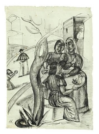 Anita Ree, DORFSZENE, POSITANO