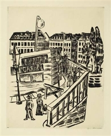 Max Beckmann, HOLZBRÜCKE