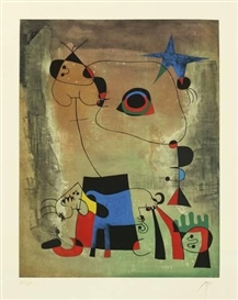 Joan Miró, LE CHIEN BLEU